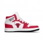 Chicago Bulls Custom Kids High-Top Sneakers &acirc;�� Red & White NBA Fan Shoes | Unisex Sizes