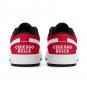 Chicago Bulls Custom Men Low-Top Sneakers &acirc;�� Red & White NBA Basketball Fan Shoes | Unisex Sizes
