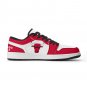 Chicago Bulls Custom kids Low-Top Sneakers &acirc;�� Red & White NBA Basketball Fan Shoes | Unisex Sizes