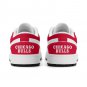 Chicago Bulls Custom kids Low-Top Sneakers &acirc;�� Red & White NBA Basketball Fan Shoes | Unisex Sizes