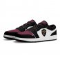 Cleveland Cavaliers Custom Women Low-Top Sneakers Wine, Black & White NBA Fan Shoes | Unisex Sizes