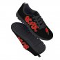 ACDC Rock Band Custom Athletic Shoes Black Red Lightning Bolt Sneakers for Women