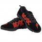 ACDC Rock Band Custom Athletic Shoes Black Red Lightning Bolt Sneakers for Kids