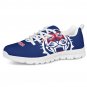 Albert Lea Tigers Custom Athletic Sneakers Blue Red School Spirit Shoes for Men