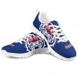 Albert Lea Tigers Custom Athletic Sneakers Blue Red School Spirit Shoes for Men