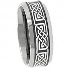 COI Tungsten Carbide Celtic Wedding Band Ring - TG3647AA