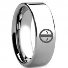 COI Tungsten Carbide DeadPool Wedding Band Ring - TG3782AA