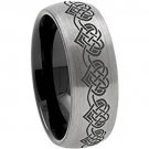 COI Tungsten Carbide Dome Heart Wedding Band Ring - TG3640A