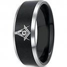 COI Tungsten Carbide Masonic Wedding Band Ring - 3589