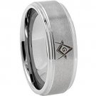 COI Tungsten Carbide Masonic Wedding Band Ring - TG3645