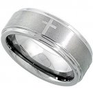 COI Tungsten Carbide Cross Wedding Band Ring - TG3457AAA