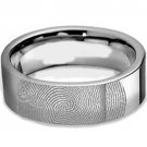 COI Tungsten Carbide Custom FingerPrint Ring - TG1751BB