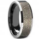 COI Tungsten Carbide Custom FingerPrint Ring - TG3972AA