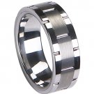 COI Tungsten Carbide Tire Tread Wedding Band Ring - TG1967