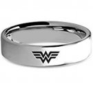 COI Tungsten Carbide Wonder Woman Wedding Band Ring-TG2205A
