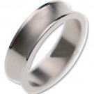 COI Tungsten Carbide Concave Wedding Band Ring-TG2880