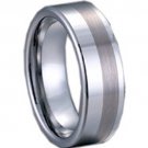 COI Tungsten Carbide Pipe Cut Wedding Band Ring - TG1133