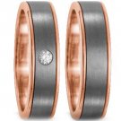 COI Tungsten Carbide Couple Wedding Band Ring - TG3292