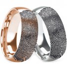 COI Tungsten Carbide Custom FingerPrint Ring - TG2762AA