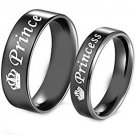 COI Tungsten Carbide Prince Princess Wedding Band Ring-TG4331