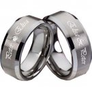 COI Tungsten Carbide Ring With Custom Engraving - TG3557