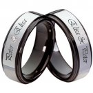 COI Tungsten Carbide Ring With Custom Engraving - TG3562