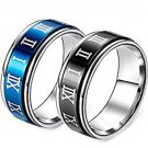 COI Tungsten Carbide Ring With Roman Numerals - TG3057AA