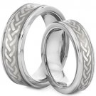 COI Tungsten Carbide Celtic Wedding Band Ring - TG2127