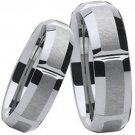 COI Tungsten Carbide Couple Wedding Band Ring - TG356