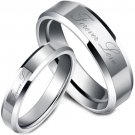 COI Tungsten Carbide Forever Love Wedding Band Ring-TG2242A