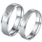 COI Tungsten Carbide King Queen Wedding Band Ring - TG4581