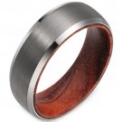 COI Tungsten Carbide Wood Wedding Band Ring - TG2964AA