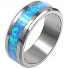 COI Tungsten Carbide Wedding Band Ring With Opal - TG3336A