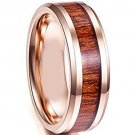 COI Tungsten Carbide Wedding Band Ring With Wood - TG4114