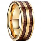 COI Tungsten Carbide Wood Wedding Band Ring - TG2529AA
