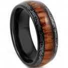COI Tungsten Carbide Wedding Band Ring With Wood - TG4198AA
