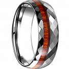 COI Tungsten Carbide Faceted Ring With Wood - TG4646AA
