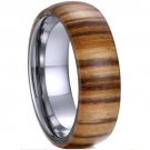 COI Tungsten Carbide Wedding Band Ring With Wood - TG4050A