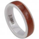 COI Ceramic Wedding Band Ring With Wood - TG3663