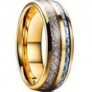 COI Tungsten Carbide Carbon Fiber Meteorite Ring-TG1806AAA