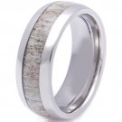 COI Tungsten Carbide Deer Antler Wedding Band Ring - TG2257A