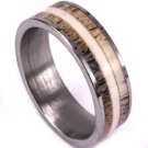 COI Tungsten Carbide Deer Antler Wedding Band Ring - TG4690