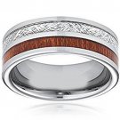 COI Tungsten Carbide Meteorite & Wood Ring - TG3780AA