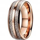 COI Tungsten Carbide Meteorite Wedding Band Ring - TG4727