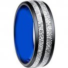 COI Tungsten Carbide Two Tone Meterorite Ring - TG3403AA