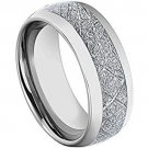 COI Tungsten Carbide Wedding Band Ring With Meteorite-TG3198