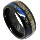 COI Black Tungsten Carbide Deer Antler Ring - TG4709
