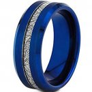 COI Tungsten Carbide Ring With Meteorite - TG4643