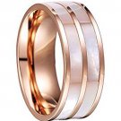 COI Tungsten Carbide Ring With Mother of Pearl - TG4128AA