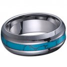 COI Tungsten Carbide Ring With Turquoise - TG1222
